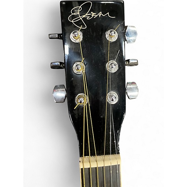 Used Esteban American Legacy Midnight Steel Black Acoustic Electric Guitar