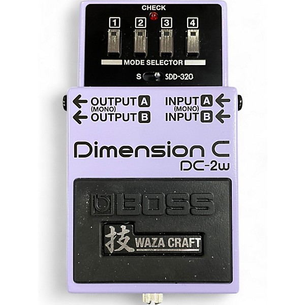 Boss DimensionC 技Craft Used BOSS DC2W Dimension C Chorus Waza Craft Effect Pedal
