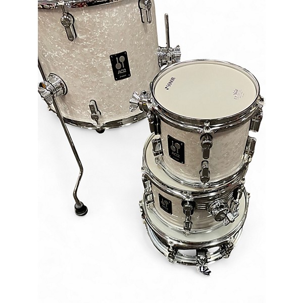 Used SONOR 5 Piece AQ2 White Pearloid Drum Kit