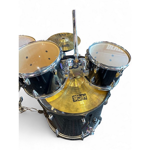 Used TAMA 5 Piece Imperialstar Black Drum Kit