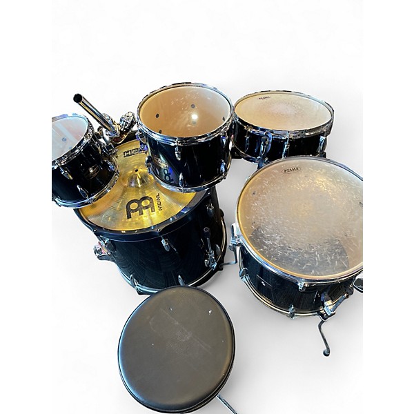 Used TAMA 5 Piece Imperialstar Black Drum Kit