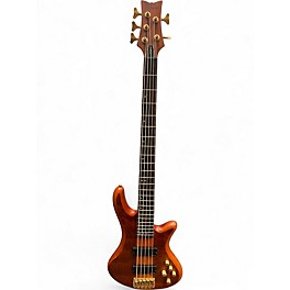 Used Schecter Guitar Research Stiletto Studio 5 String Satin Honey Electric Bass Guitar
