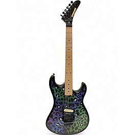 Used Kramer Feral Cat Rainbow Leopard Solid Body Electric Guitar