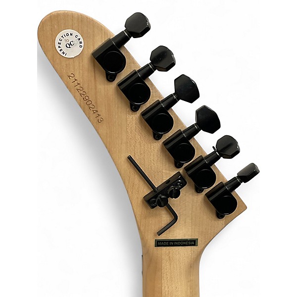 Used Kramer Feral Cat Rainbow Leopard Solid Body Electric Guitar