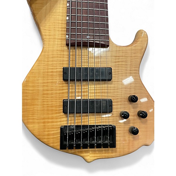 Used Conklin Guitars GT-7 7-String Fretted NATURAL FLAMED MAPLE Electric Bass Guitar
