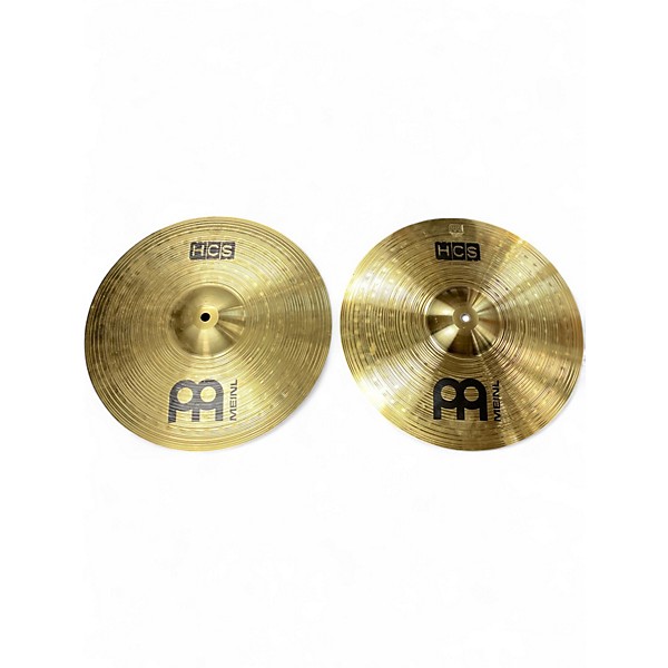 Used MEINL 14in HCS Hi Hat Pair Cymbal