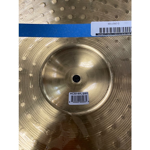 Used MEINL 14in HCS Hi Hat Pair Cymbal