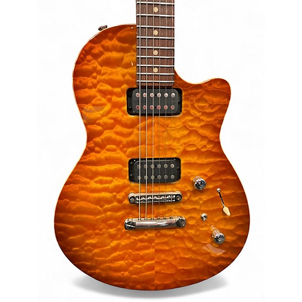 Used Tom Anderson ATOM Faded Tobacco Solid Body Electric Guitar