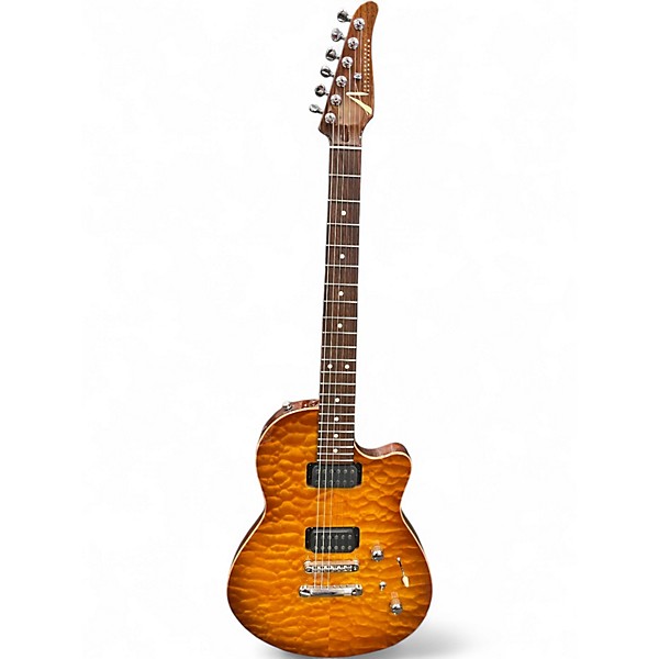Used Tom Anderson ATOM Faded Tobacco Solid Body Electric Guitar