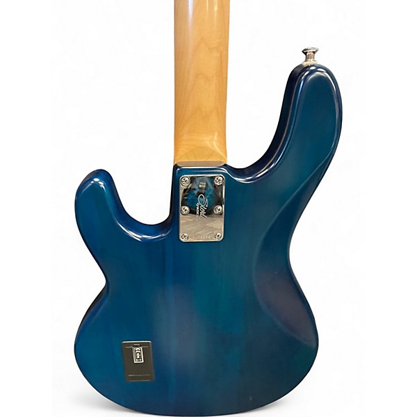 Used Sterling by Music Man sting ray Blue Electric Bass Guitar