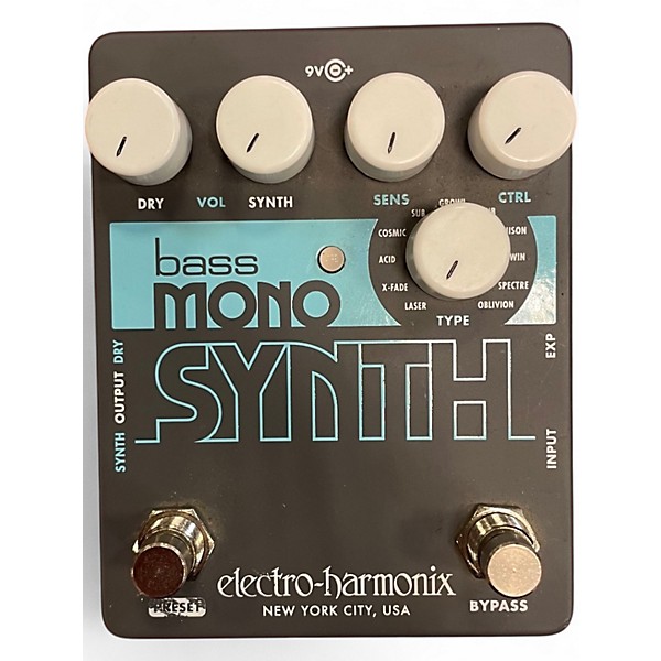 Used Electro-Harmonix Bass Mono Synth Bass Bass Effect Pedal