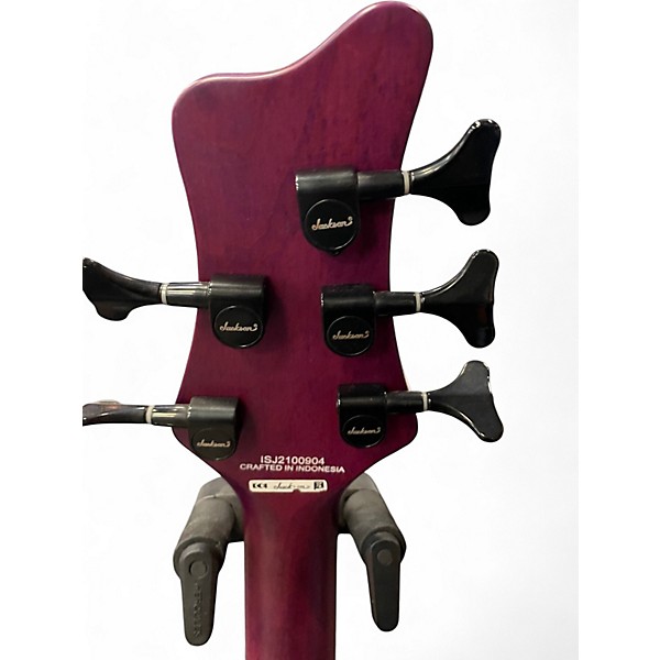 Used Jackson SPECTRA BASS SBXP V TRANSPARENT PURPLE BURST Electric Bass Guitar