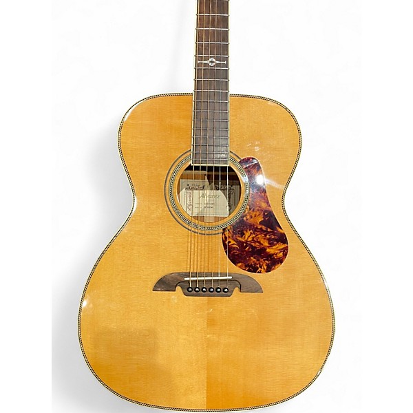 Used Alvarez MF60OM Natural Acoustic Electric Guitar