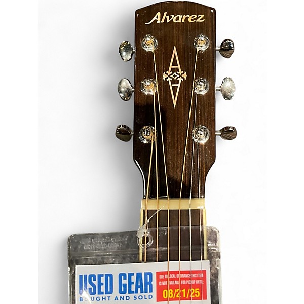 Used Alvarez MF60OM Natural Acoustic Electric Guitar