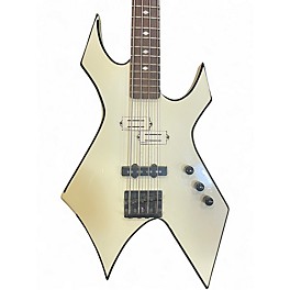 Used B.C. Rich NJ Series Warlock BASS White Electric Bass Guitar