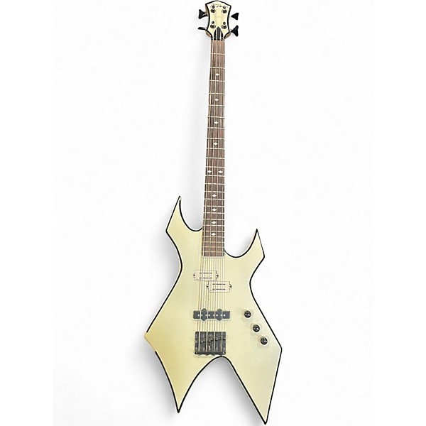 Used B.C. Rich NJ Series Warlock BASS White Electric Bass Guitar