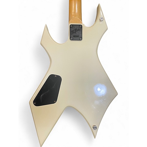 Used B.C. Rich NJ Series Warlock BASS White Electric Bass Guitar
