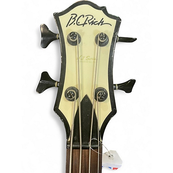 Used B.C. Rich NJ Series Warlock BASS White Electric Bass Guitar