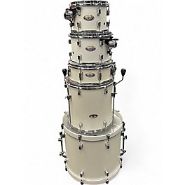 Used Pearl 5 Piece Decade Maple White Satin Pearl Drum Kit