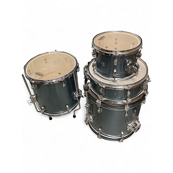 Used Ludwig 4 Piece Pocket Kit Light Blue Sparkle Drum Kit