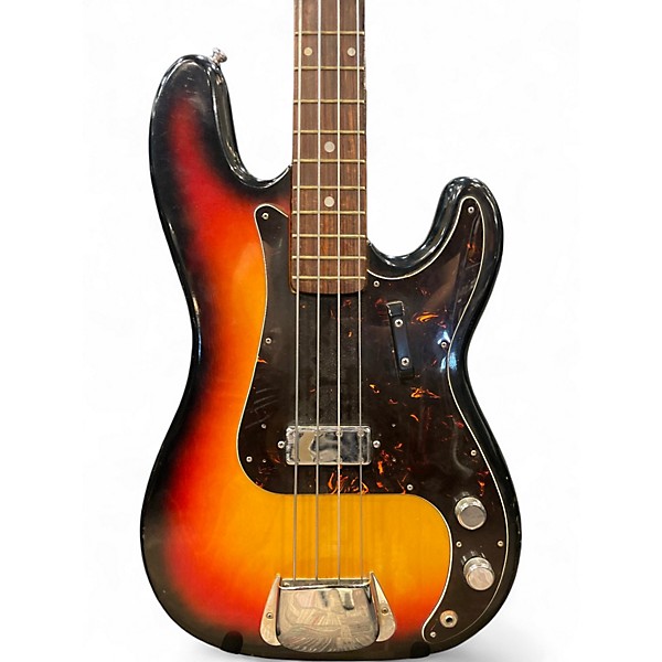 Vintage 1970s Raven jazz copy 2 Color Sunburst Electric Bass Guitar
