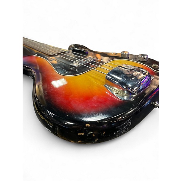 Vintage 1970s Raven jazz copy 2 Color Sunburst Electric Bass Guitar
