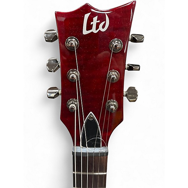 Used ESP LTD Viper 100FM Black Cherry Solid Body Electric Guitar