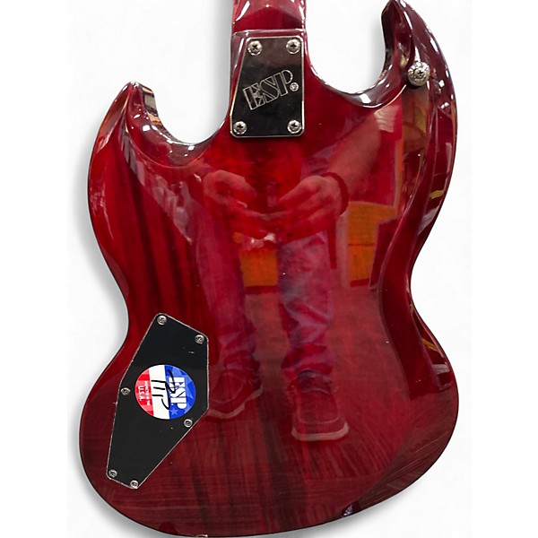 Used ESP LTD Viper 100FM Black Cherry Solid Body Electric Guitar