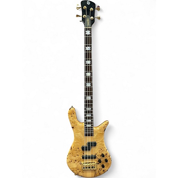 Used Spector Euro 4LX Neck Thru Poplar Burl Natural Electric
