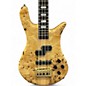 Used Spector Euro 4LX Neck Thru Poplar Burl Natural Electric Bass Guitar
