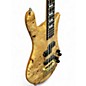 Used Spector Euro 4LX Neck Thru Poplar Burl Natural Electric Bass Guitar
