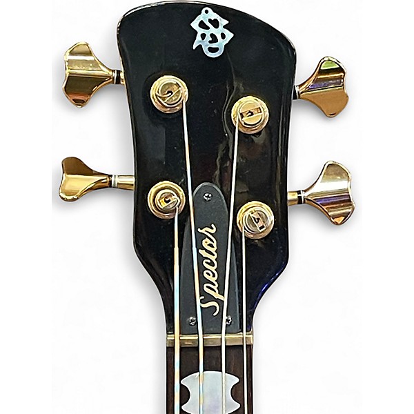 Used Spector Euro 4LX Neck Thru Poplar Burl Natural Electric Bass Guitar