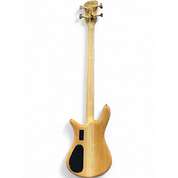 Used Spector Euro 4LX Neck Thru Poplar Burl Natural Electric Bass Guitar