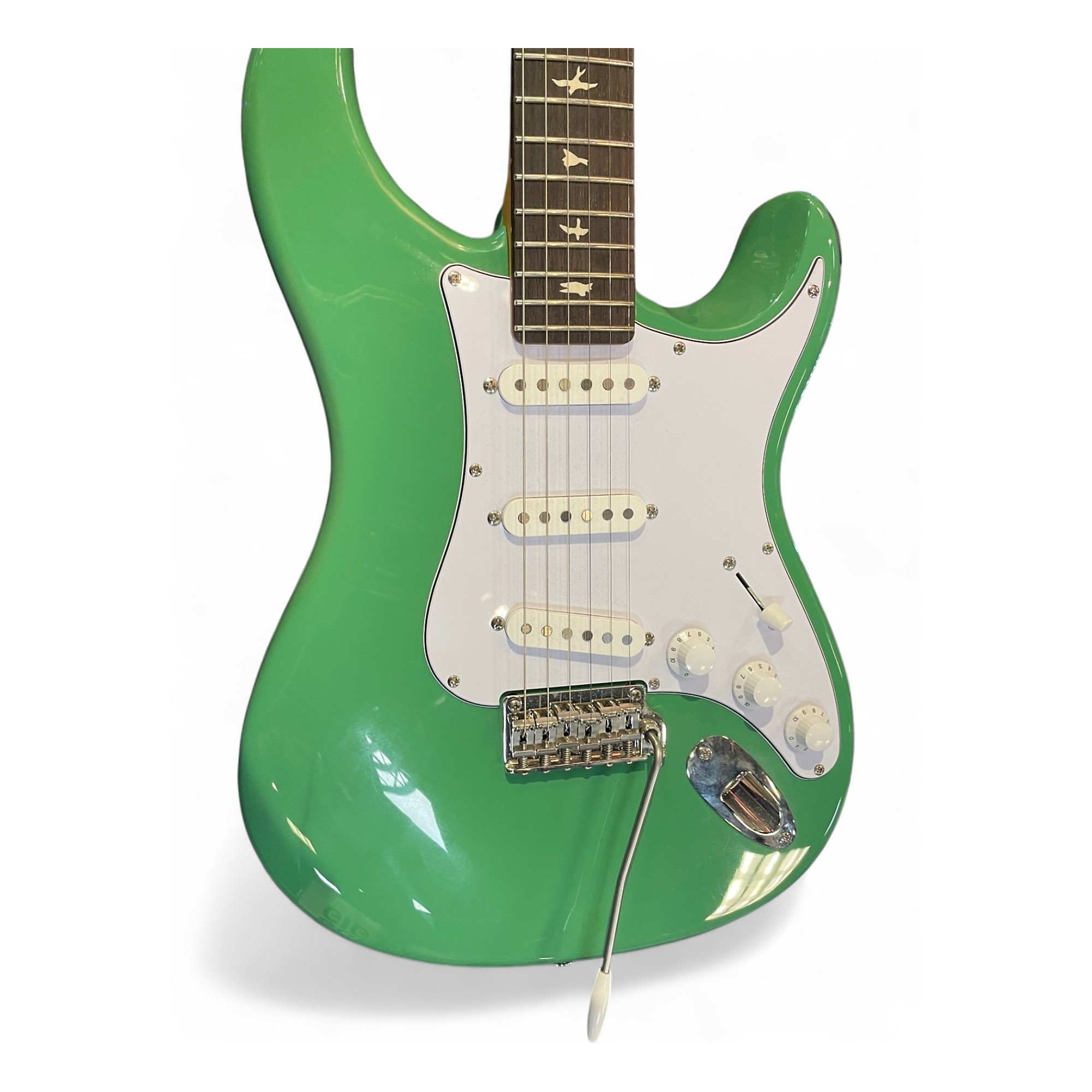 ギター PRS SE Silver Sky Ever Green John Mayer Used PRS Silver Sky John Mayer Signature Green Solid Body