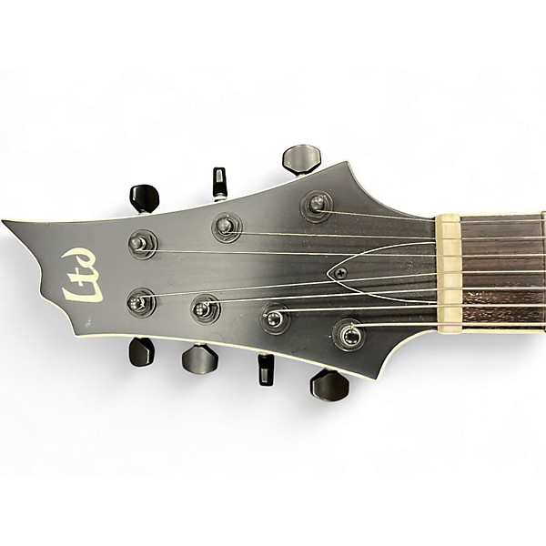 Used ESP LTD V307 Seven string Black Solid Body Electric Guitar