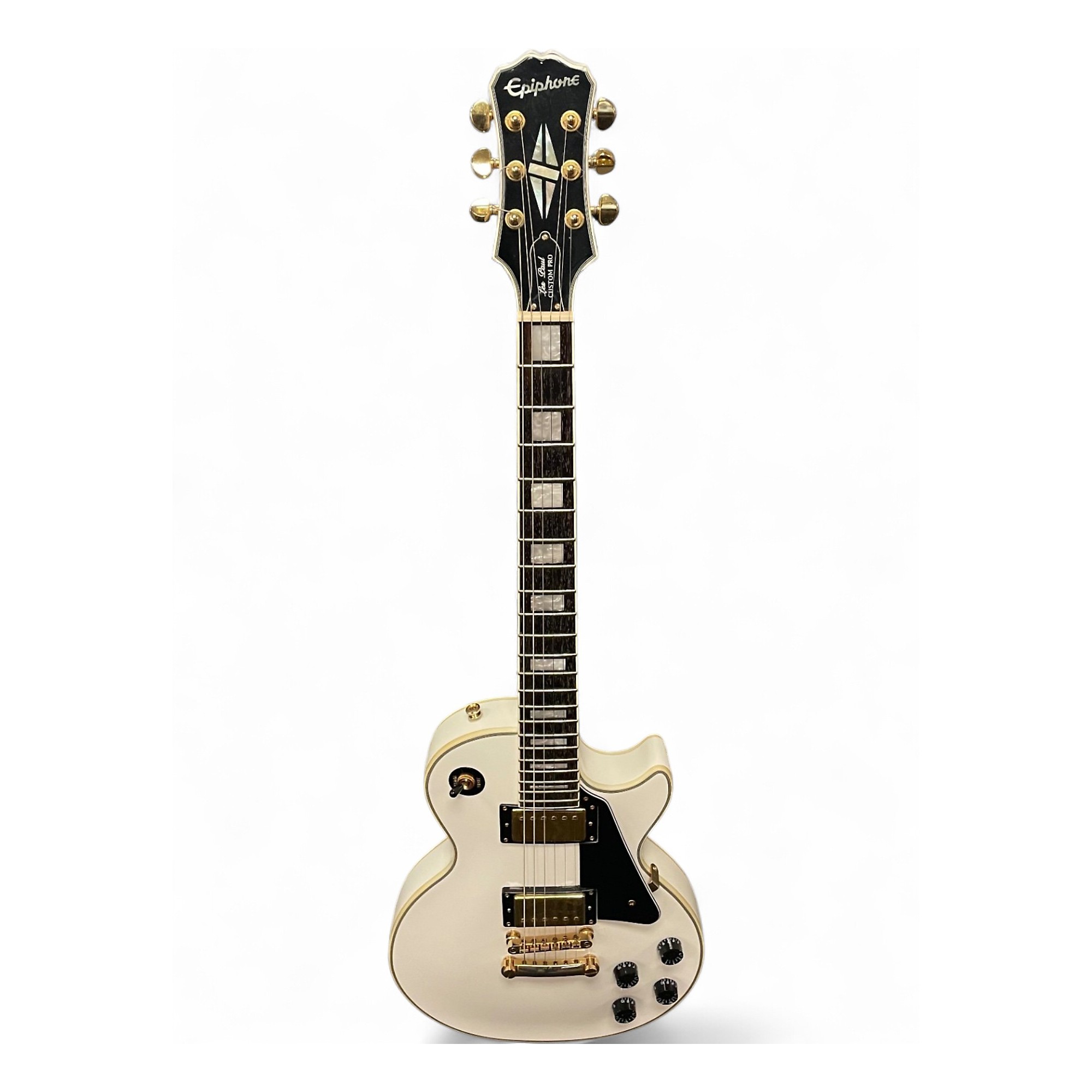 ギター Epiphone Les Paul Custom Pro White Epiphone Les Paul Custom PRO AW Alpine White | MUSIC STORE