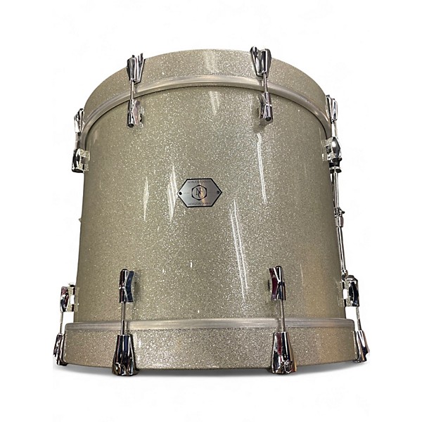 Used Noble & Cooley 3 Piece horizon series Silver Sparkle Drum Kit