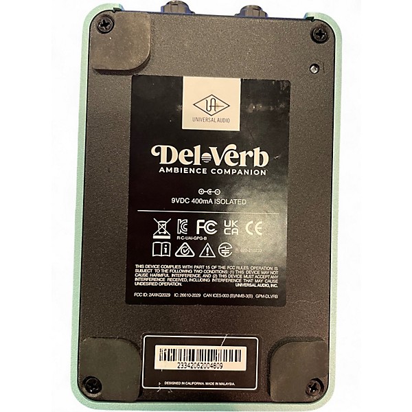 Universal Audio Del-Verb エフェクター Universal Audio UAFX Del-Verb Ambience Companion Pedal