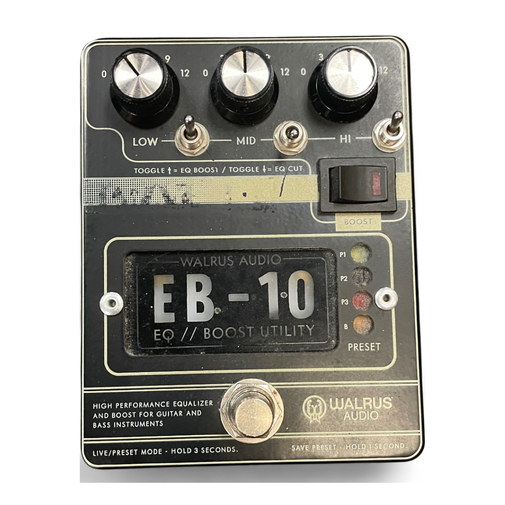 【美品】Walrus Audio / EB-10 /プリアンプ・EQ・ブースター EB-10 Preamp // EQ // Boost