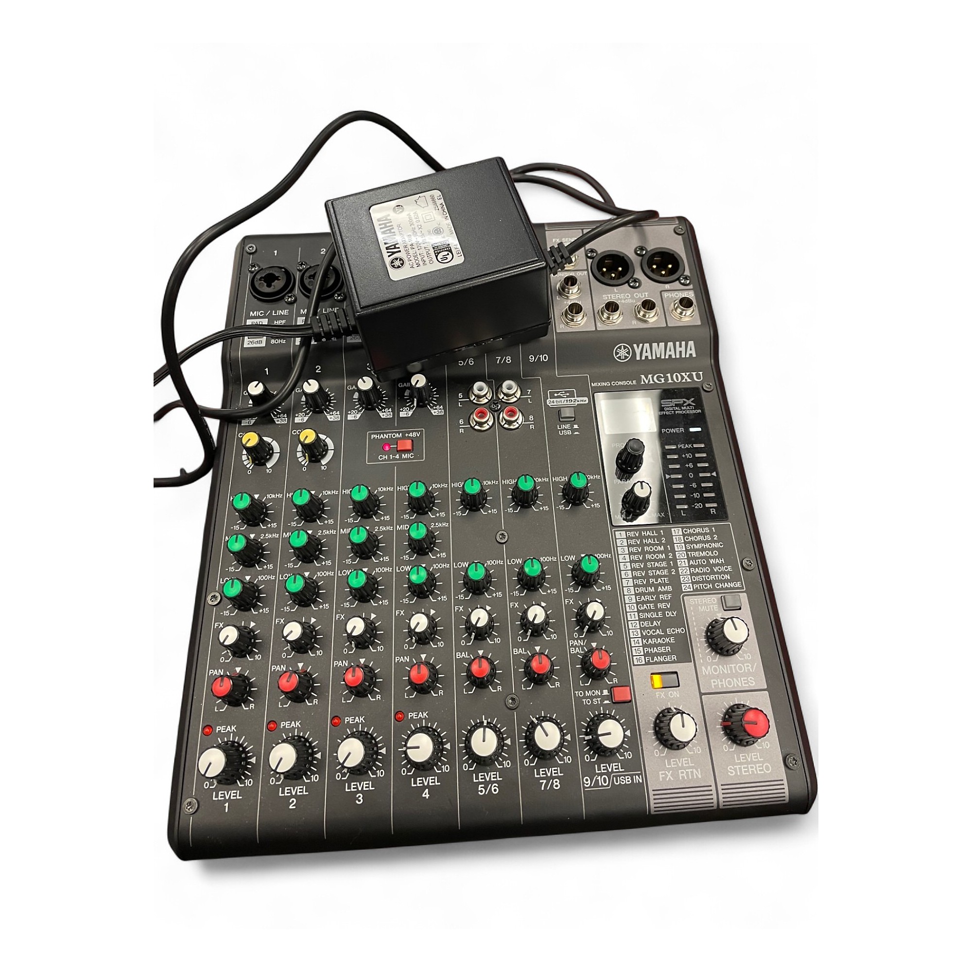 Used Yamaha MG10XU 10 Channel Mixer with Effects Unpowered