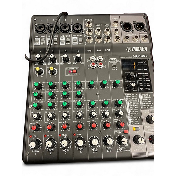 Used Yamaha MG10XU 10 Channel Mixer with Effects Unpowered