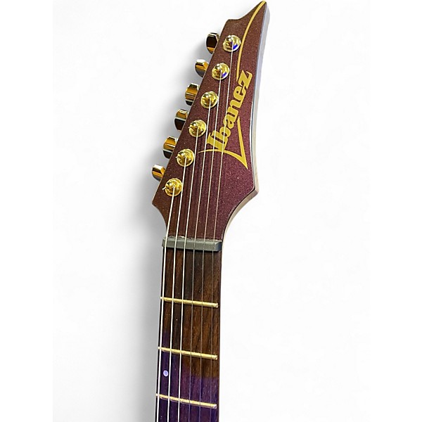 Used Ibanez SML721 Rose Gold Chameleon Solid Body Electric Guitar