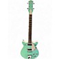 Used Gretsch Guitars G5237 Electromatic Double Jet FT urf Green and White Solid Body Electric Guitar thumbnail