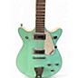 Used Gretsch Guitars G5237 Electromatic Double Jet FT urf Green and White Solid Body Electric Guitar