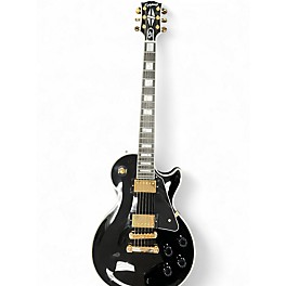 Used Epiphone INSPIRED BY GIBSON LES PAUL CUSTOM Black and Gold Solid Body Electric Guitar