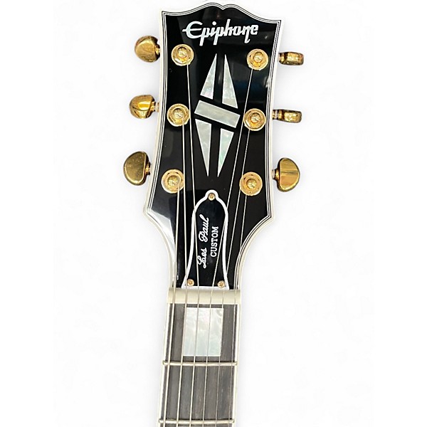 Used Epiphone INSPIRED BY GIBSON LES PAUL CUSTOM Black and Gold Solid Body Electric Guitar