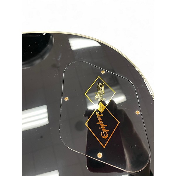 Used Epiphone INSPIRED BY GIBSON LES PAUL CUSTOM Black and Gold Solid Body Electric Guitar