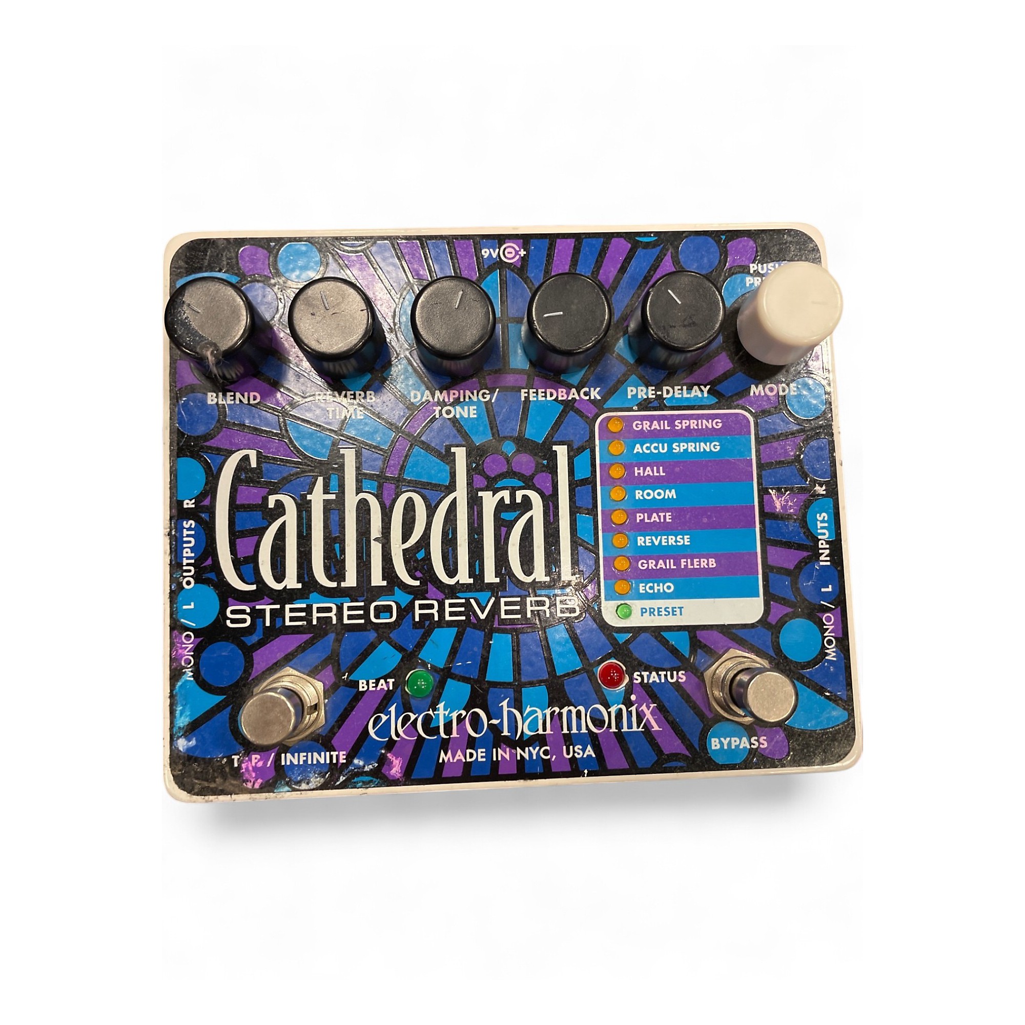 ギター Electro-Harmonix Cathedral Stereo Reverb Used Electro-Harmonix Cathedral Stereo Reverb Effect Pedal