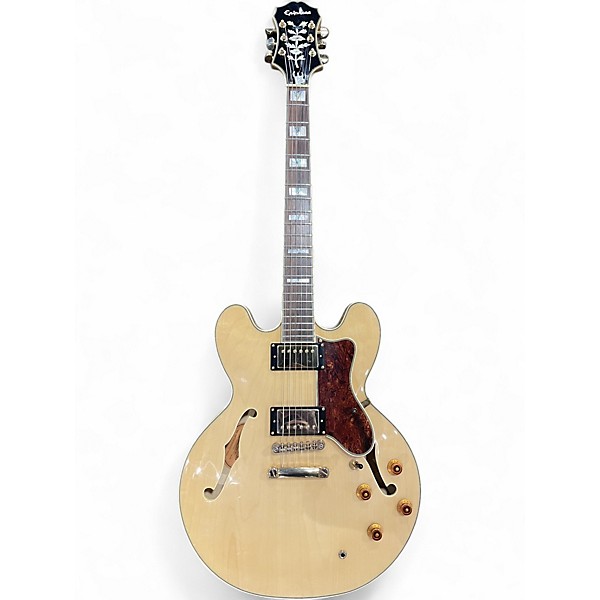 Used Epiphone Sheraton II Natural Hollow Body Electric Guitar