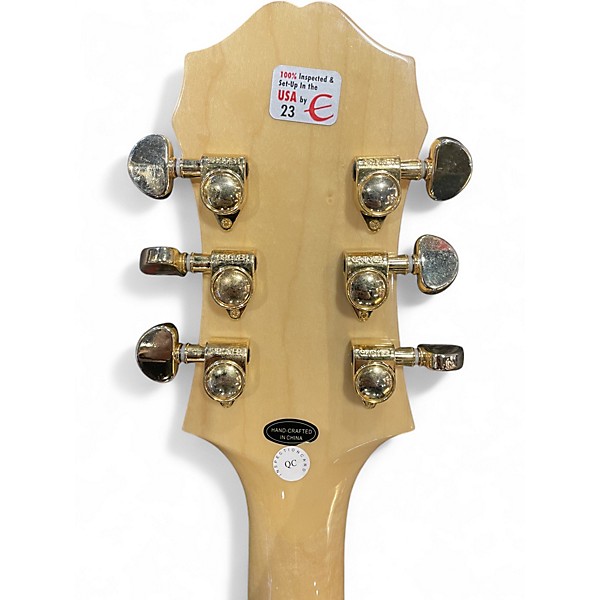 Used Epiphone Sheraton II Natural Hollow Body Electric Guitar